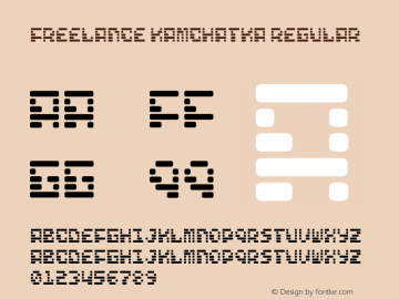 Freelance Kamchatka Regular Version 1.0 Font Sample