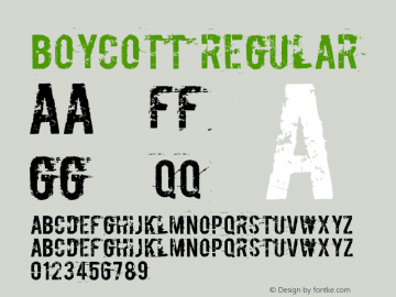 Boycott Regular Boycott Version 1.00图片样张