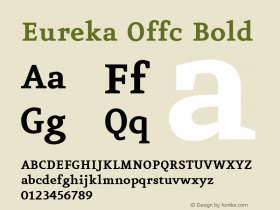 Eureka Offc Bold Version 7.504; 2011; Build 1020图片样张