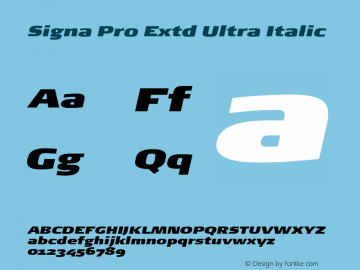 SignaPro-ExtdUltraIta Version 7.504; 2015; Build 1024图片样张