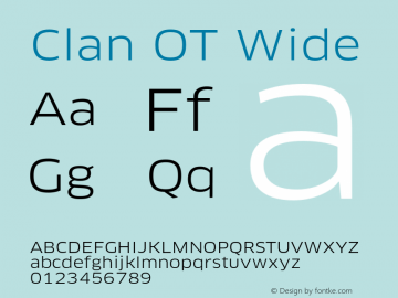 Clan OT Wide Regular Version 7.600, build 1030, FoPs, FL 5.04图片样张