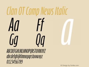 Clan OT Comp News Italic Version 7.600, build 1030, FoPs, FL 5.04图片样张