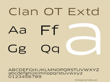 Clan OT Extd Regular Version 7.600, build 1030, FoPs, FL 5.04图片样张