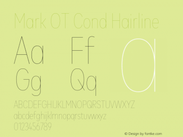 Mark OT Cond Hairline Version 7.60图片样张
