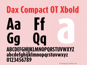 Dax Compact OT Xbold Version 7.504; 2006; Build 1023图片样张