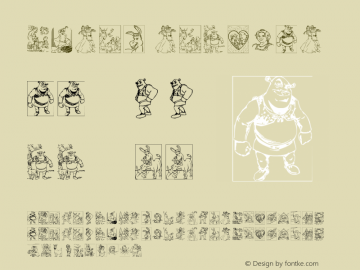 Shrek Regular Version 1.01 October 9, 2014, initial release Font Sample