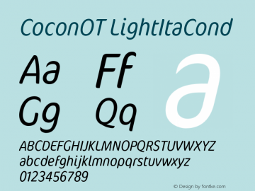 CoconOT-LightItaCond Version 7.504; 2007图片样张