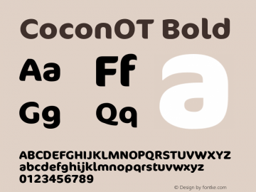 CoconOT-Bold Version 7.504; 2005图片样张