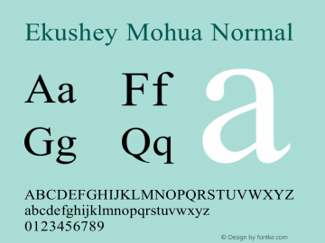 Ekushey Mohua Normal 1.0图片样张