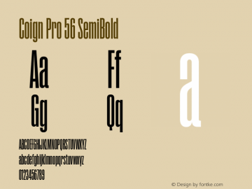 Coign Pro 56 SemiBold Version 2.001图片样张