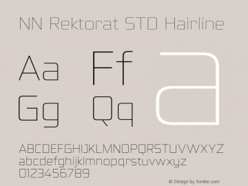 NN Rektorat STD Hairline Version 1.000图片样张