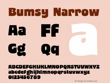 Bumsy Narrow Version 1.000;FEAKit 1.0图片样张