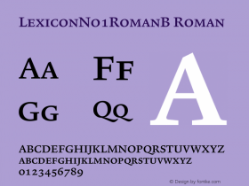 LexiconNo1RomanB Roman 001.000图片样张