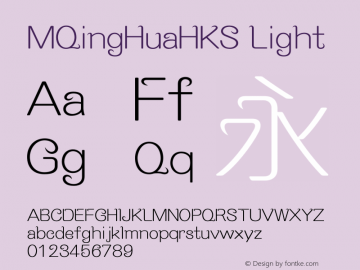 MQingHuaHKS Light 图片样张