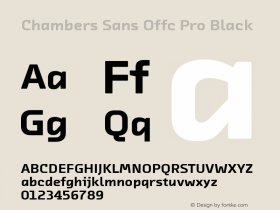 Chambers Sans Offc Pro Black Version 7.504; 2012; Build 1020图片样张