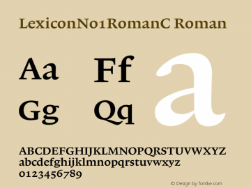 LexiconNo1RomanC Roman Version 001.000图片样张