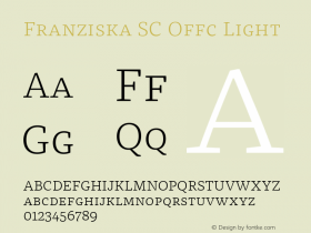 Franziska SC Offc Light Version 7.504; 2014; Build 1022图片样张