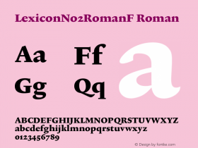 LexiconNo2RomanF Roman Version 001.000图片样张