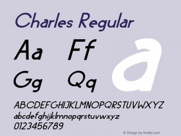 Charles-Italic Version 1.000图片样张