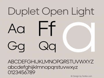 Duplet Open Light Version 1.000图片样张