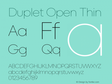 Duplet Open Thin Version 1.000图片样张