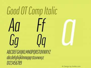 Good OT Comp Italic Version 7.60图片样张
