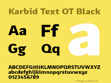 Karbid Text OT Black Version 7.60图片样张