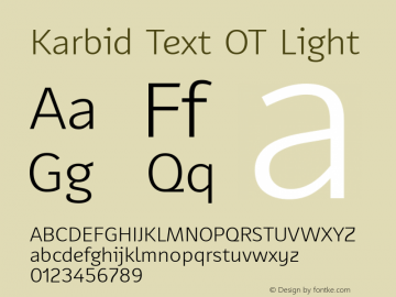 Karbid Text OT Light Version 7.60图片样张