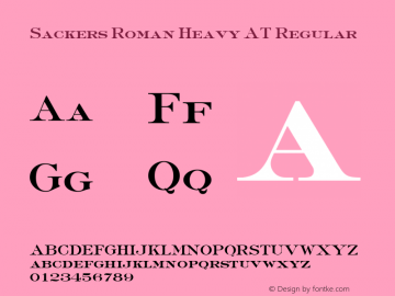 Sackers Roman Heavy AT Regular 001.000图片样张