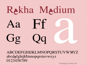 Rekha Medium Version 0.2图片样张