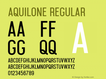 Aquilone-Regular 1.000; ttfautohint (v1.3)图片样张