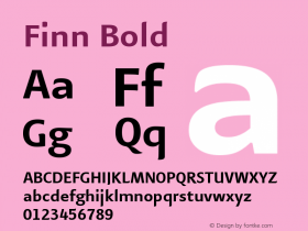 Finn Bold Version 4.001图片样张