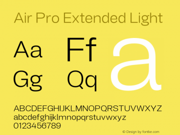 Air Pro Extended Light Version 2.000;hotconv 1.0.109;makeotfexe 2.5.65596图片样张