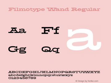 FilmotypeWand Version 1.000图片样张