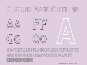 GiroudFree-Outline Version 1.000图片样张