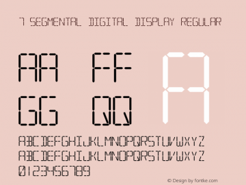 7 SEGMENTAL DIGITAL DISPLAY 1.00图片样张