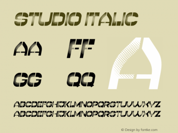Studio Italic Version 1.000图片样张