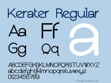 Kerater Light Version 1.000 2011 initial release图片样张