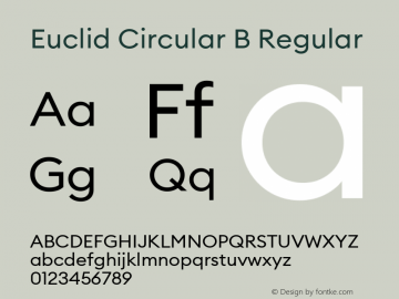 Euclid Circular B Regular Version 3.001图片样张