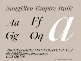 SangBleu Empire Italic Version 2.500图片样张