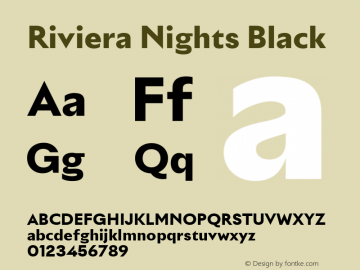 Riviera Nights Black Version 3.000图片样张