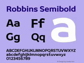 Robbins Semibold Version 1.000图片样张