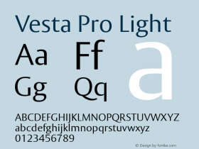 Vesta Pro Light Version 1.00图片样张