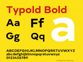 Typold Bold Version 1.001; ttfautohint (v1.5)图片样张