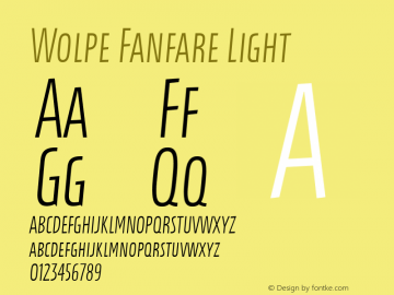 Wolpe Fanfare Light Version 1.00, build 3, g2.4.2 b1005, s3图片样张