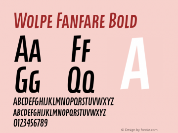 Wolpe Fanfare Bold Version 1.00, build 3, g2.4.2 b1005, s3图片样张