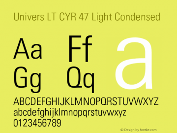 UniversLTCYR-47LightCond Version 3.00图片样张