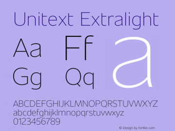 Unitext Extralight Version 1.00, build 11, gb1060, s3图片样张