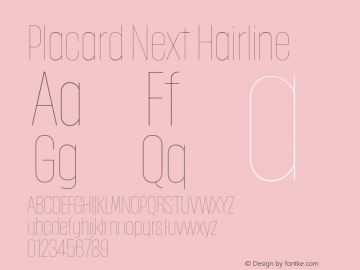 Placard Next Hairline Version 1.10, build 16, s3图片样张