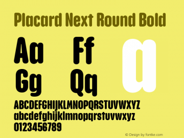 Placard Next Round Bold Version 1.00, build 21, s3图片样张